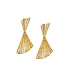 Load image into Gallery viewer, Geometric Chic - 925 Silver Foldable Earrings: Gold Rhodium Plating
