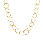 Load image into Gallery viewer, Linked Grace - 925 Silver Circle Link Necklace: Gold Rhodium Plating
