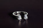 Load image into Gallery viewer, Carina - Adjustable Dual Zirconia Ring
