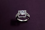 Load image into Gallery viewer, Alya - Square Zirconia Solitaire Ring

