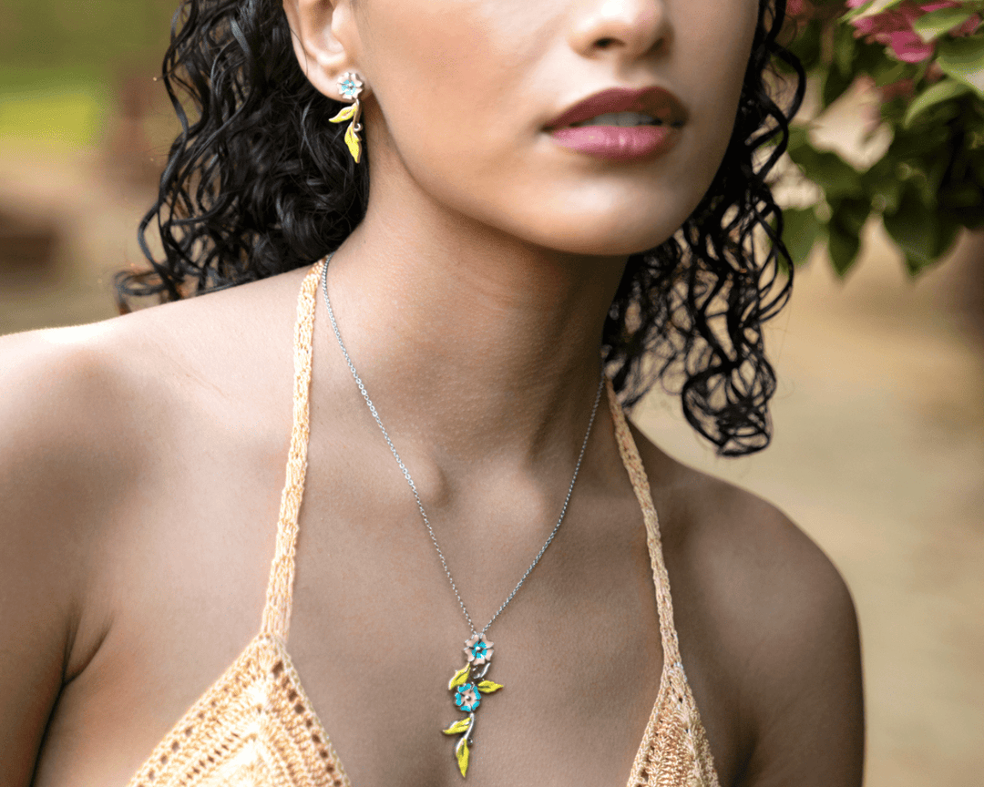 Caelestis - Waterproof Enamel Flower and Vine Set