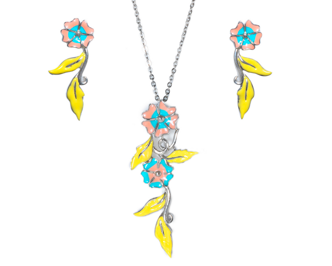 Caelestis - Waterproof Enamel Flower and Vine Set