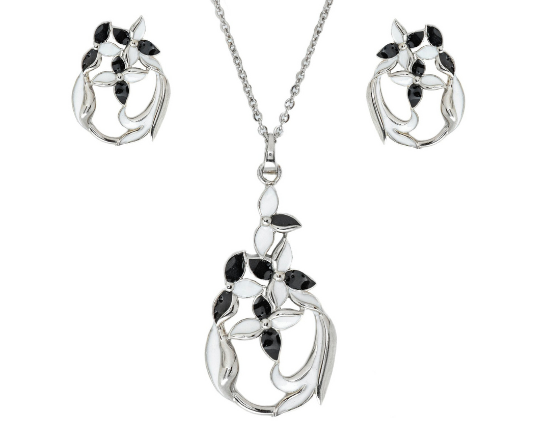 Augusta - Waterproof Enamel Teardrop Flowers Set
