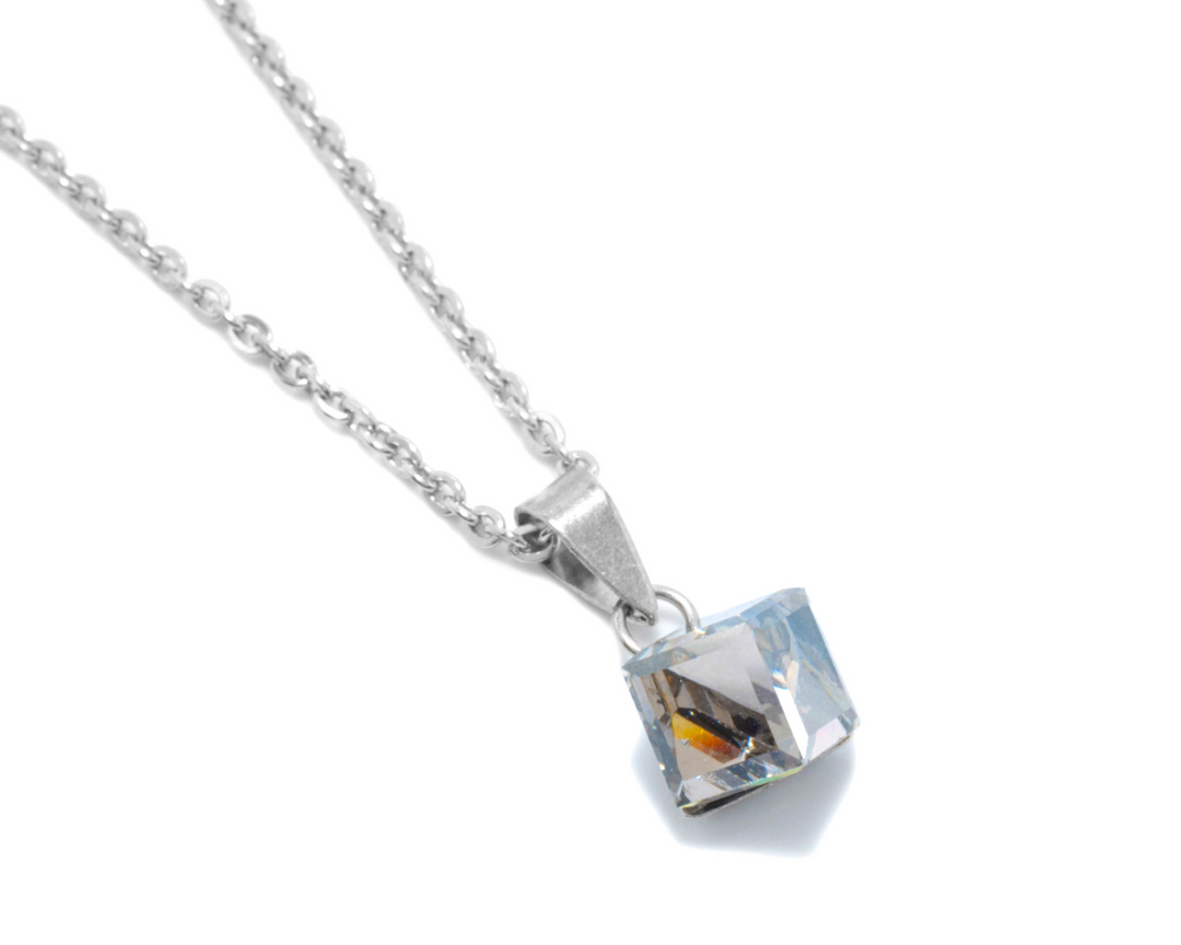 Hermes - Cubic Crystal Pendant Necklace