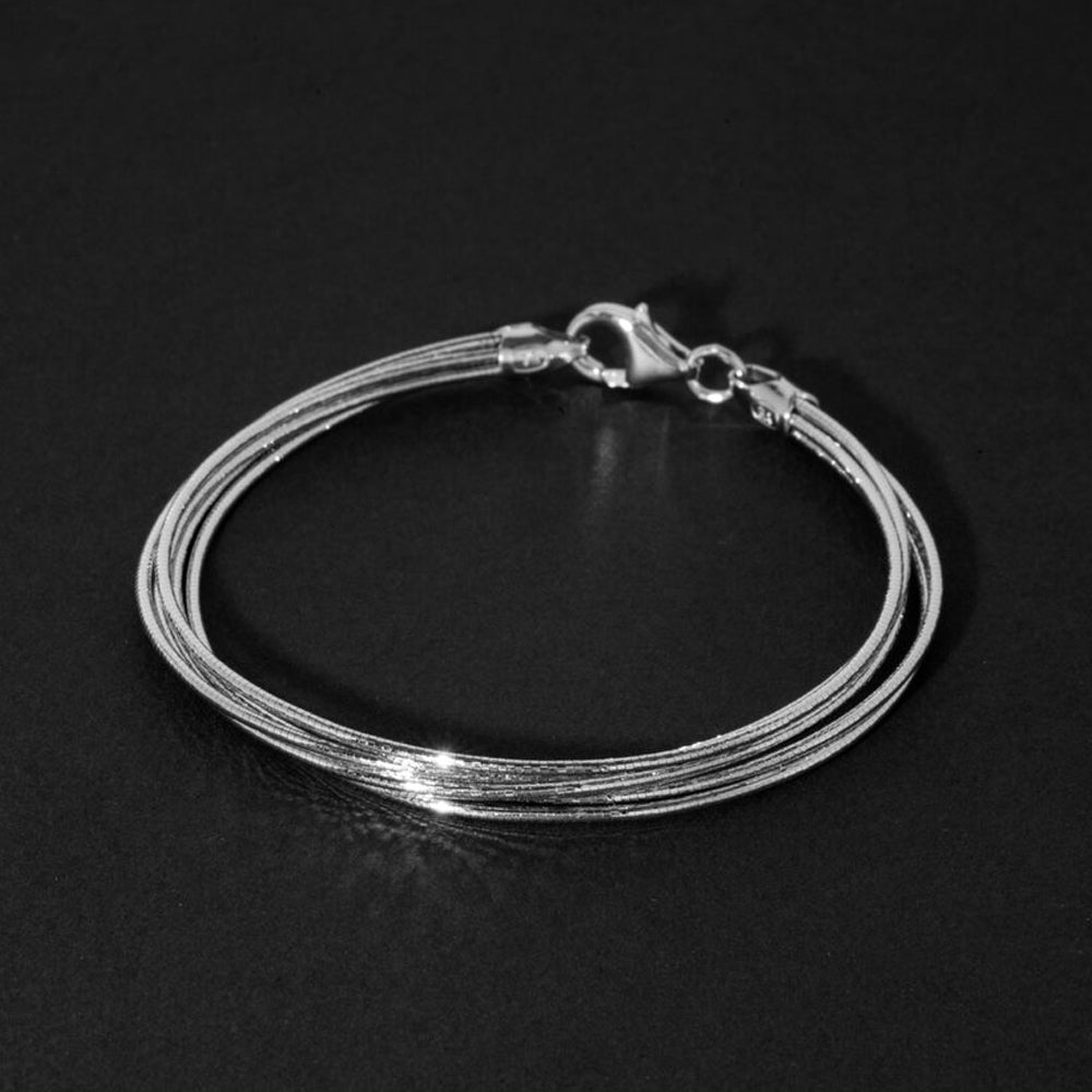 Gaia - Quintuple Layered Herringbone Chain Bracelet