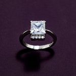 Load image into Gallery viewer, Vega - Princess Cut Zirconia Solitaire Ring
