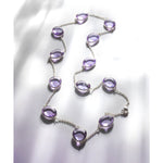 Load image into Gallery viewer, Merope - Silver Amethyst Necklace
