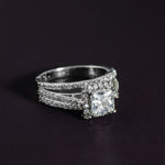 Load image into Gallery viewer, Tania - Princess Cut Zirconia Solitaire Ring
