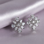 Load image into Gallery viewer, Nyx - Zirconia Floral Stud Earrings
