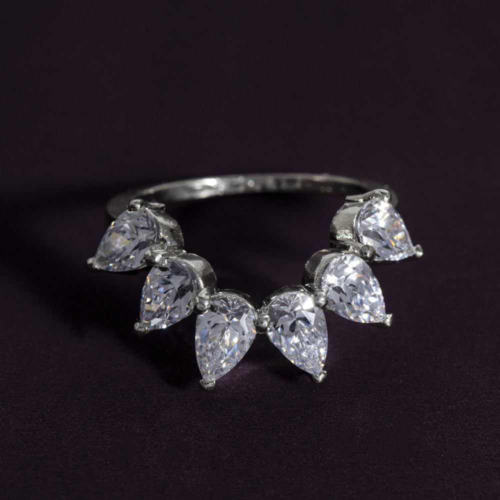 Laurel - Zirconia Crown Ring