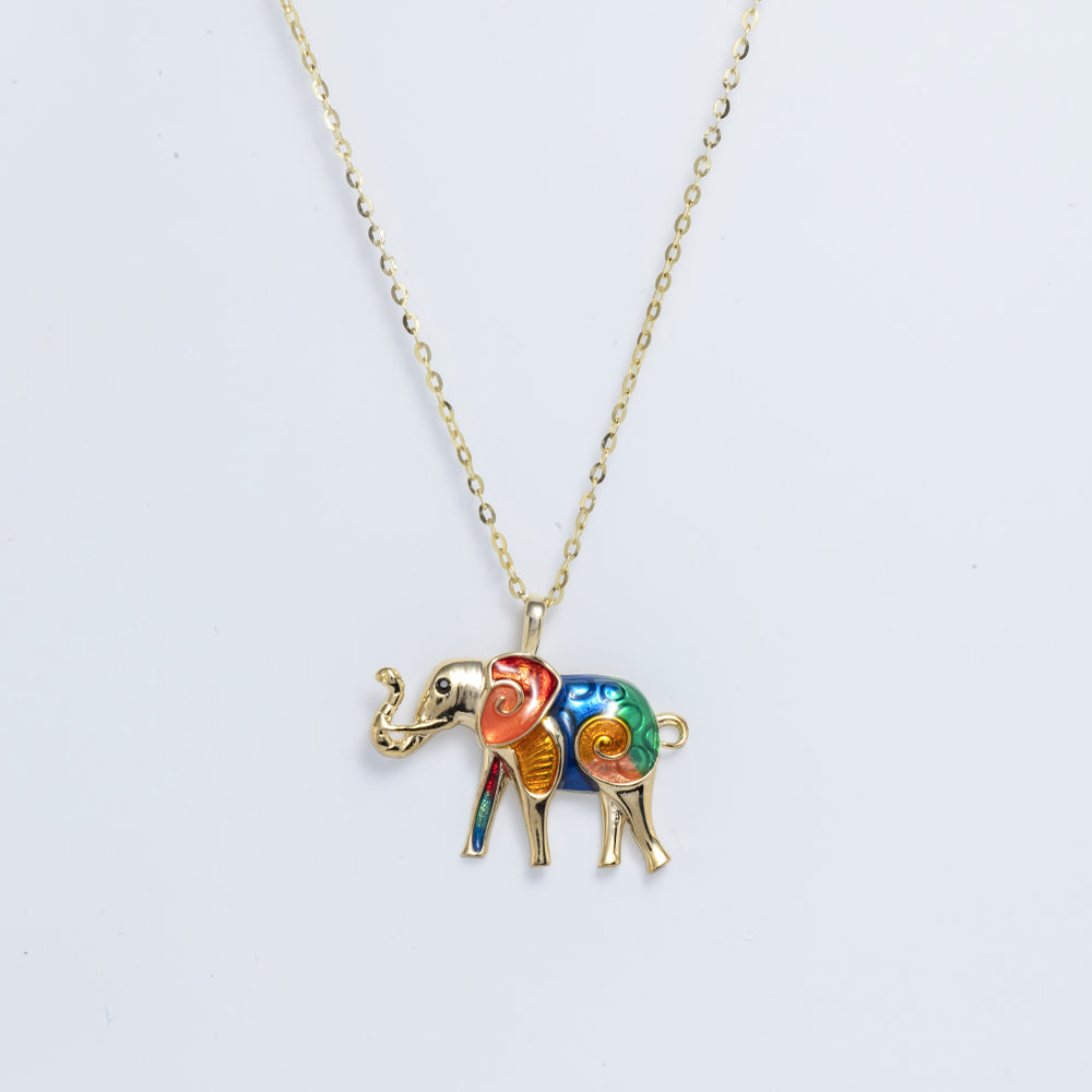 Bloomingdale's Diamond Elephant Pendant Necklace in 14K Yellow Gold, .20  ct. t.w., 16.5