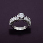 Load image into Gallery viewer, Mira - Oval Cut Zirconia Solitaire Ring
