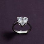 Load image into Gallery viewer, Pollux - Invisible Heart Setting Zirconia Ring
