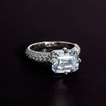 Load image into Gallery viewer, Gemma - Emerald Cut Zirconia Solitaire Ring
